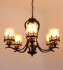 Noa Brown Metal Chandelier