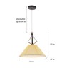 Creative Miro Brown and Yellow Metal Hanging Light