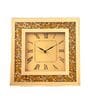 Golden Glass Diamond Clock