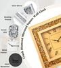 Golden Glass Diamond Clock