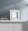 Silver Glass Diamond Clock