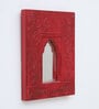 Red MDF Decorative Mirror