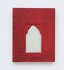 Red MDF Decorative Mirror