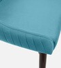 Mise Velvet Dining Chair in Sky Blue Colour