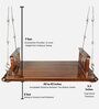 Mishmi Teak Wood Reversible Swing in Brown Colour