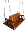 Mishmi Teak Wood Reversible Swing in Brown Colour