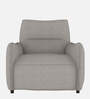 Mississippi Fabric 1 Seater Manual Recliner In Grey Colour
