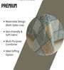 Mist Gray Ultrasonic Premium 120 GSM Reversible Ac Single Bed Comforter