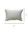 Mist Green 100% Cotton 300TC Solid Set of 2 Pillow Covers (Quilted)