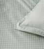 Green 300TC 100% Cotton Flat Chekered Super King Bedsheet with 2 Pillow Covers