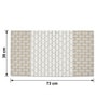 MistFlow Beige Anti-Slip Shower Mat 39 X 73 cm