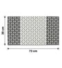MistFlow Black Anti-Slip Shower Mat 39 X 73 cm