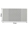 MistFlow Grey Anti-Slip Shower Mat 39 X 73 cm