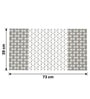 MistFlow White Anti-Slip Shower Mat 39 X 73 cm