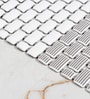 MistFlow White Anti-Slip Shower Mat 39 X 73 cm
