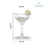 Mistic 220 ml Coupe Set of 4 from Brazil | Crystal Red & White Wine Glasses for Home, Bar, Parties | Elegant Stemware for Cabernet, Pinot Noir, Chardonnay & More