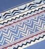 Misty Denim 300TC 100% Cotton Solid Flat Embroidered Super King Bedsheet With 2 Pillow Covers