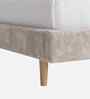 Misty Moon  Boucle Kids Toddler Bed With Box Storage In Cream Colour