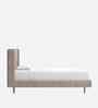Misty Moon Boucle Kids Toddler Bed With Box Storage In Light Brown Colour