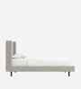 Misty Moon Boucle Kids Twin Bed With Box Storage In Cream Colour