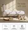 Misty Moon Boucle Kids Twin Bed With Hydraulic Storage In Light Grey Colour