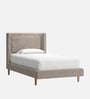 Misty Moon Kids Twin Bed In Light Grey Colour