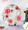 Misty Morning Roses White Decorative Wall Plates