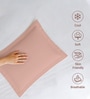 Misty Rose Solid 400 TC Cotton Standard Sized 2 Pillow Covers