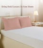 Misty Rose Solid 400 TC Cotton Standard Sized 2 Pillow Covers
