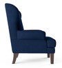 Malta Fabric Wing Chair in Royal Blue Colour