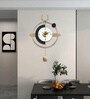 Mitrin LED Wall Clock   Modern Decorative Wall Clock with 3 Light Modes (Warm, Natural & Cool) | Premium Marble Resin Finish for Bedroom & Living Room | 1Year Warranty