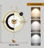 Mitrin LED Wall Clock   Modern Decorative Wall Clock with 3 Light Modes (Warm, Natural & Cool) | Premium Marble Resin Finish for Bedroom & Living Room | 1Year Warranty