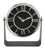 Mitsuki Silver Iron Table Clock