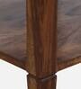 Mitsy Sheesham Wood Bedside Table In Rustic Teak Finish