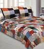 Multicolor Traditional 300 TC Cotton 1 Double Bedsheet with 2 Pillow Covers