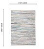 Mix Striped Hand Woven 6 Ft X 4 Ft  Dhurrie