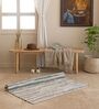 Mix Striped Hand Woven 6 Ft X 4 Ft  Dhurrie
