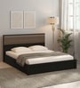 Miya Queen Size Bed in Wenge Finish with Drawer Storage