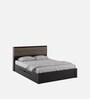 Miya Queen Size Bed in Wenge Finish with Drawer Storage