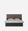 Miya Queen Size Bed in Wenge Finish with Drawer Storage