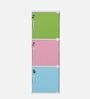 Mizawa 3 Door Storage Cabinet in Multicolour Finish with Lock