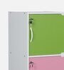 Mizawa 3 Door Storage Cabinet in Multicolour Finish with Lock