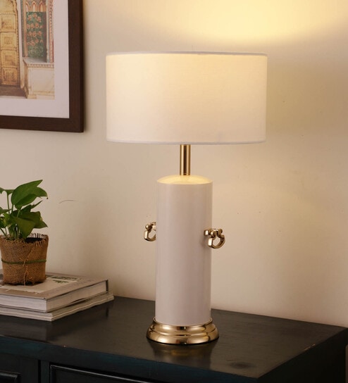 Zenith's Handle Table Lamp White