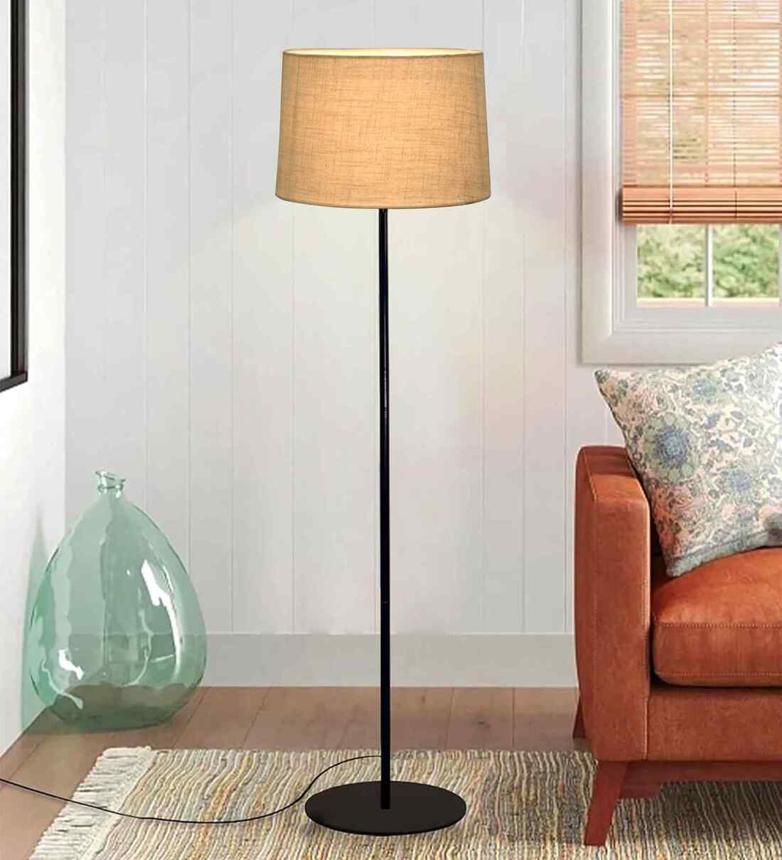 Buy Brown Modern Floor Lamp at 71% OFF by Homesake | Pepperfry