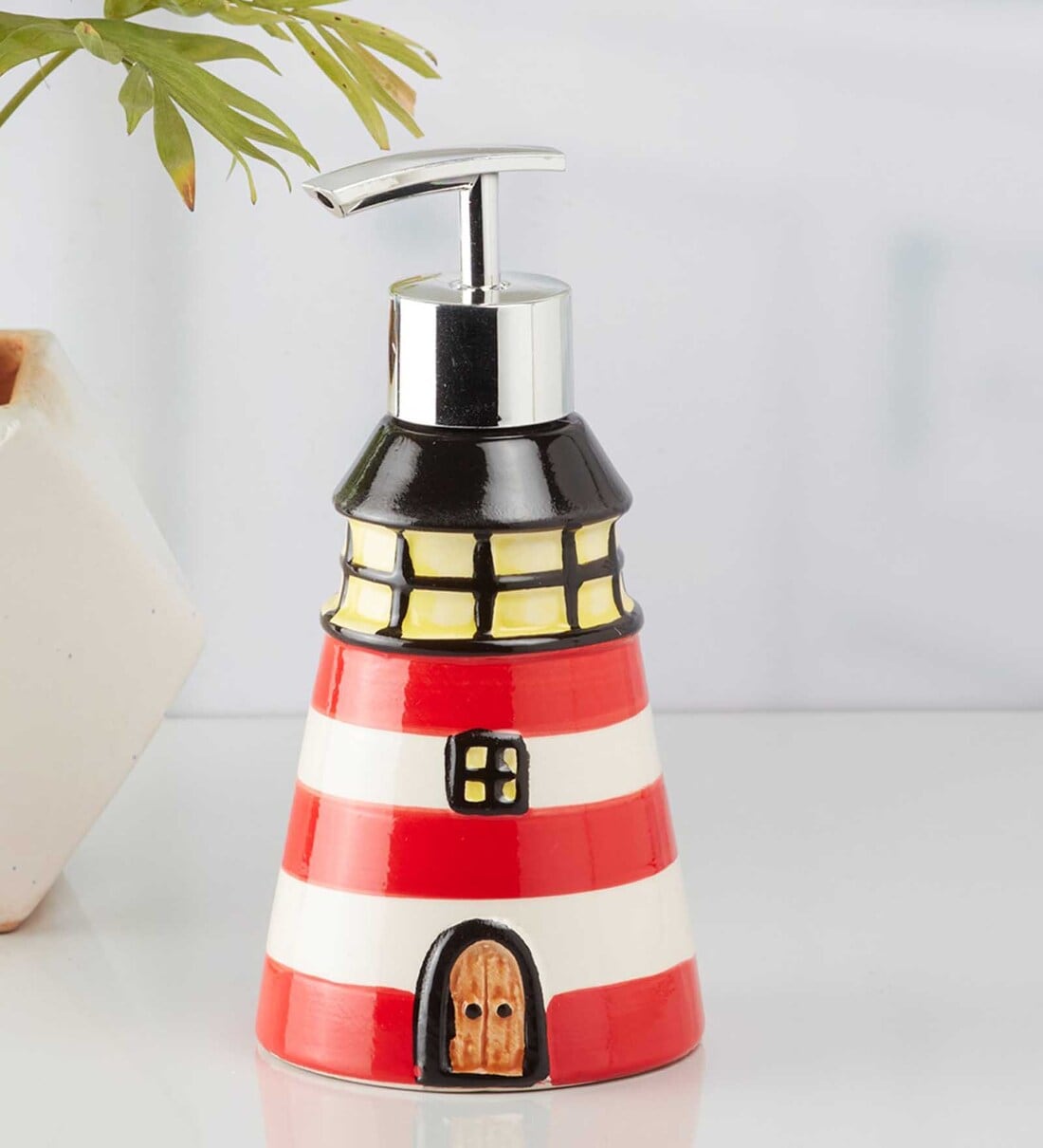 Buy Modern Red Ceramic Soap Dispenser at 100 OFF by Kookee Pepperfry