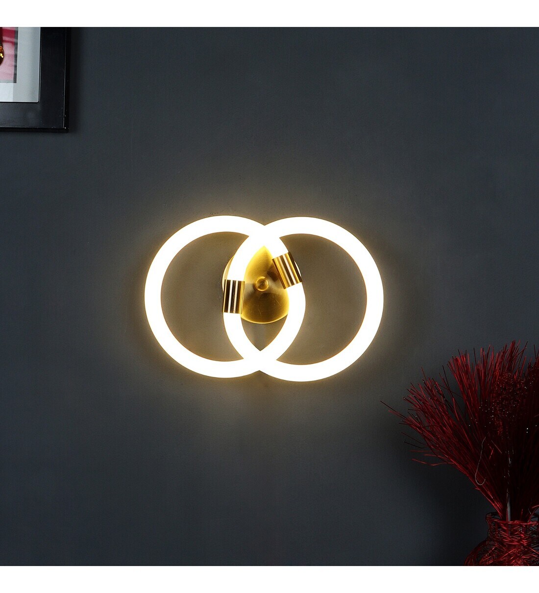 Buy Modern Metal LED Novelty Wall Light (Gold) at 37 OFF by Stello