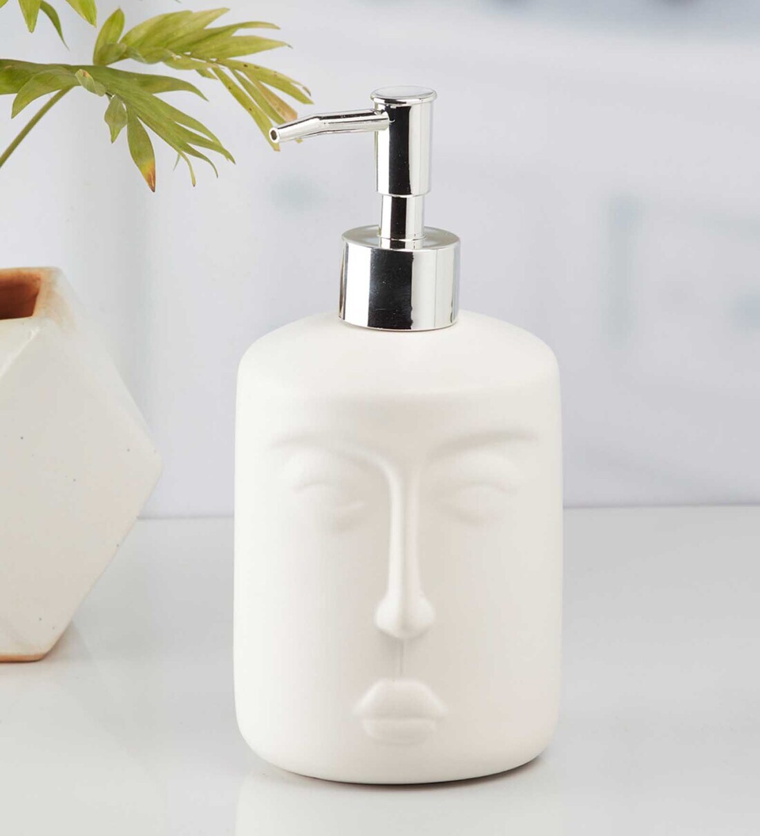 Buy Modern White Ceramic Soap Dispenser at 100% OFF by Kookee | Pepperfry