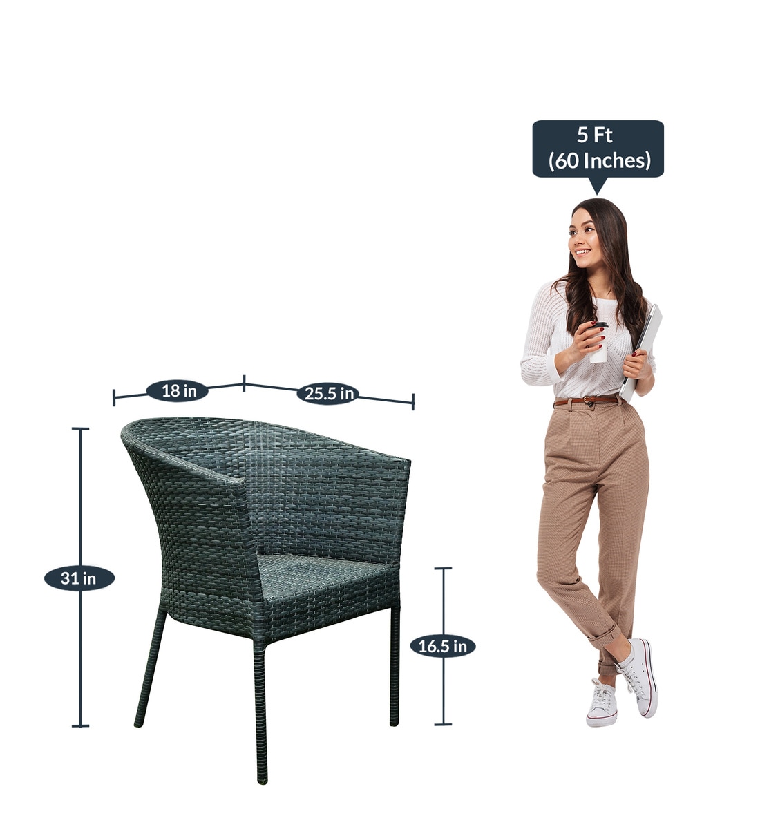 Buy Monaco Wicker Table and Chair Set in Black & White with 2 Chairs Online Table and Chair