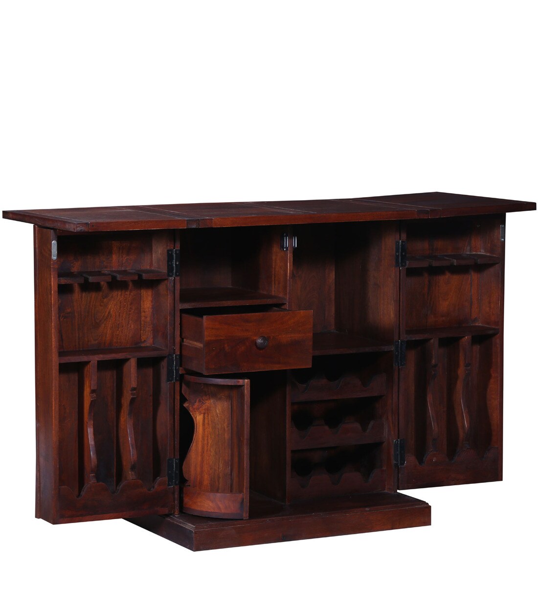 Buy Oakville Bar in Honey Oak Finish by Woodsworth Online