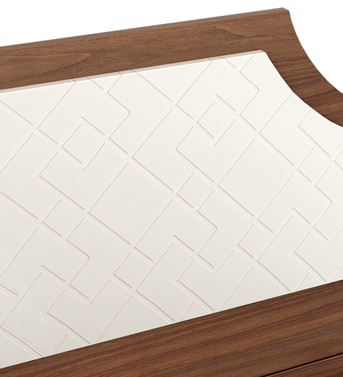 Buy Morf Queen Size Bed in Brown & Cream Finish with Hydraulic Storage